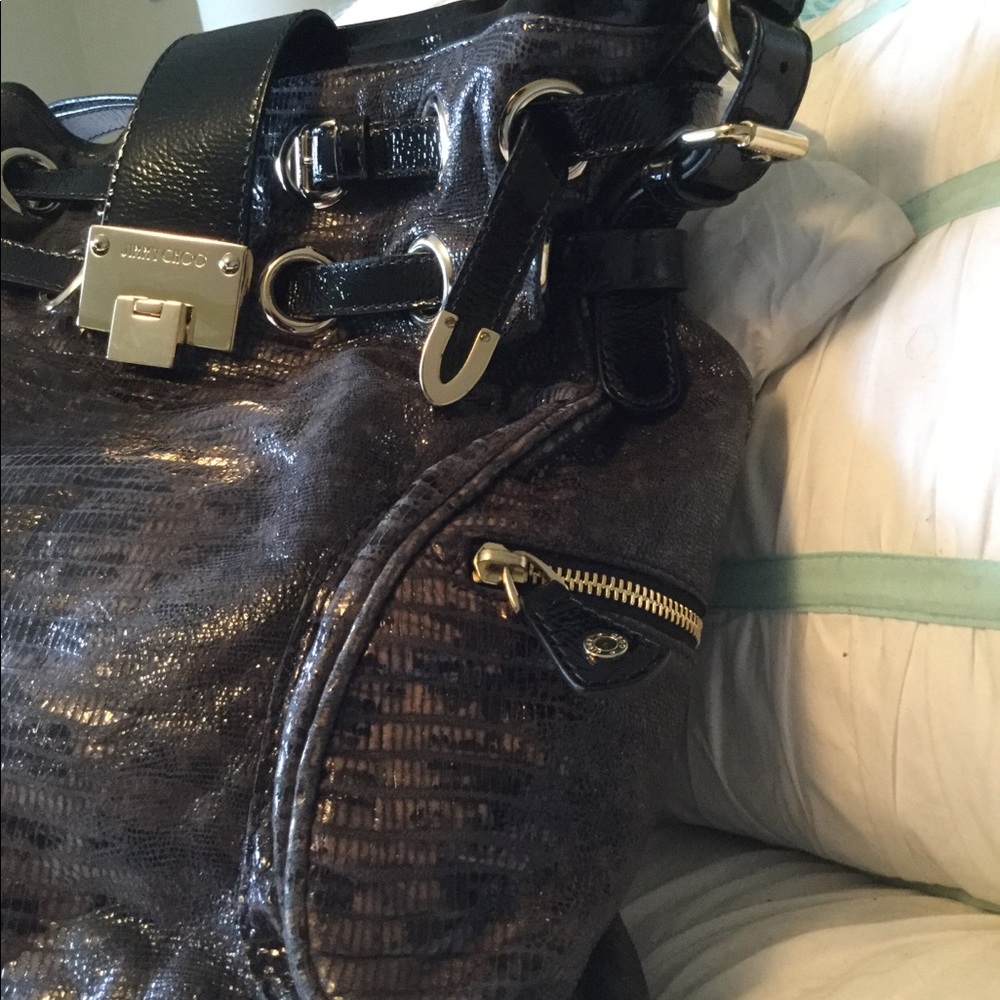 Jimmy Choo Python Ramona Bucket Bag - Picture 2 of 8